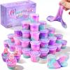 48 Pack Mini Galaxy & Mermaid Slime Cups | Super Soft & Non-Sticky Party Favors for Kids, Bulk Classroom Prizes, Birthday Gift, Goodie Bag Stuffers for Boys and Girls Ages 8-12 view 1