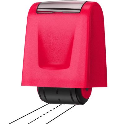Sherr Dashed Handwriting Lines Practice Roller Stamps for Teacher Classroom Rolling Stamps Handwriting Practice Tool for School Gift for Kid Parents Preschool Kindergarten Education(Rose Red)