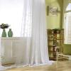 HooHero White 54 Wide Sheer Curtains Living Kids NurseryRoom Bedroom White Embroidered Branches Leaves Curtians view 2