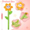 10 Pcs Plush Sunflower Flower Stuffed Bendable Stems Plush Bouquet Toy Soft Rose Flower 12.6 Inch for Christmas Classroom 2026 Mother's Day Valentines Day Girl Girlfriend Wife(10 Pcs Colorful Daisy) view 2