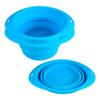 WELL HOME MOBILIARIO & DECORACIN Hearts&Homies Set of 3 Collapsible Round Bowl in Blue Silicone view 1