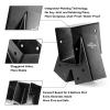 ABUSA Heavy Duty Swing Sets Brackets Including 2 Black A-Frame Swing Set Brackets and 4 Black Swing Hangers for Playground Equipment Mounting Parts Hardware Included (Black) view 2