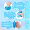 Stress Cube Squishy Stress Balls for Adults Kids Sensory Fidget Toy for Your Best Mellow and Chill - Fidget Ice Cubes-Square Shape with Filling in Blue (Blue Cube) view 4