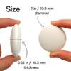 Blank Round Mandala Stones for DIY Painting - Smooth Surface - Creative Art Supplies (2 in - 51 mm (12 pack)) view 2