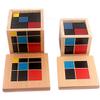 Gudong Montessori Arithmetic Algebraic Binomial Cube Trinomial Cube Wood Toys Math Elementary Education Toys Children Arithmetic Algebraic Math Teaching Aids (D) view 3