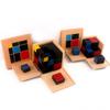 Gudong Montessori Arithmetic Algebraic Binomial Cube Trinomial Cube Wood Toys Math Elementary Education Toys Children Arithmetic Algebraic Math Teaching Aids (D) view 4