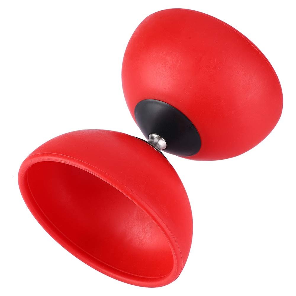 SPYMINNPOO Chinese Yoyo Set with Coloured Sticks, Fun Game for Beginners Intermediate Players of All Ages Exercise Hands and Arms (Red)