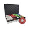 MRC POKER 650 pcs 14g Prestige Pro (Printed Design) Poker Chip Set with Aluminum Case view 1
