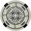 MRC POKER 650 pcs 14g Prestige Pro (Printed Design) Poker Chip Set with Aluminum Case view 4