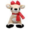 Baby Starters Musical Light Up Plush Christmas Plush Toy with Music and Light, Tan Clarice with Red Scarf, 10 inch, from Rudolph, The Red Nosed Reindeer view 4