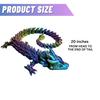 Amerimaker 20" Articulated 3D Printed Dragon Flexible Fidget Toy for Kids & Teens, Dragon Egg Hunt Gift, Mythical Figurine (Rainbow) view 3