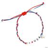 Fun Express Patriotic I Love USA Adjustable Friendship Bracelets - 12 Pieces view 4