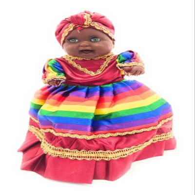 WORLDMARTSHOPPING WMS OYA - Doll, Mueca, Classic, Santeria, Yoruba, Orishas, Ifa, Ocha, Lucumi (Rainbo 9 Colors)