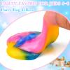 102 Pack Bulk Galaxy Slime Kit, Party Favors for Kids Slime Cup Bulk DIY Stress Relief Putty Toy Stretchy & Non-Sticky Valentine Day Easter Birthday Goodie Bag Stuffer Classroom Reward for Girls Boys view 3