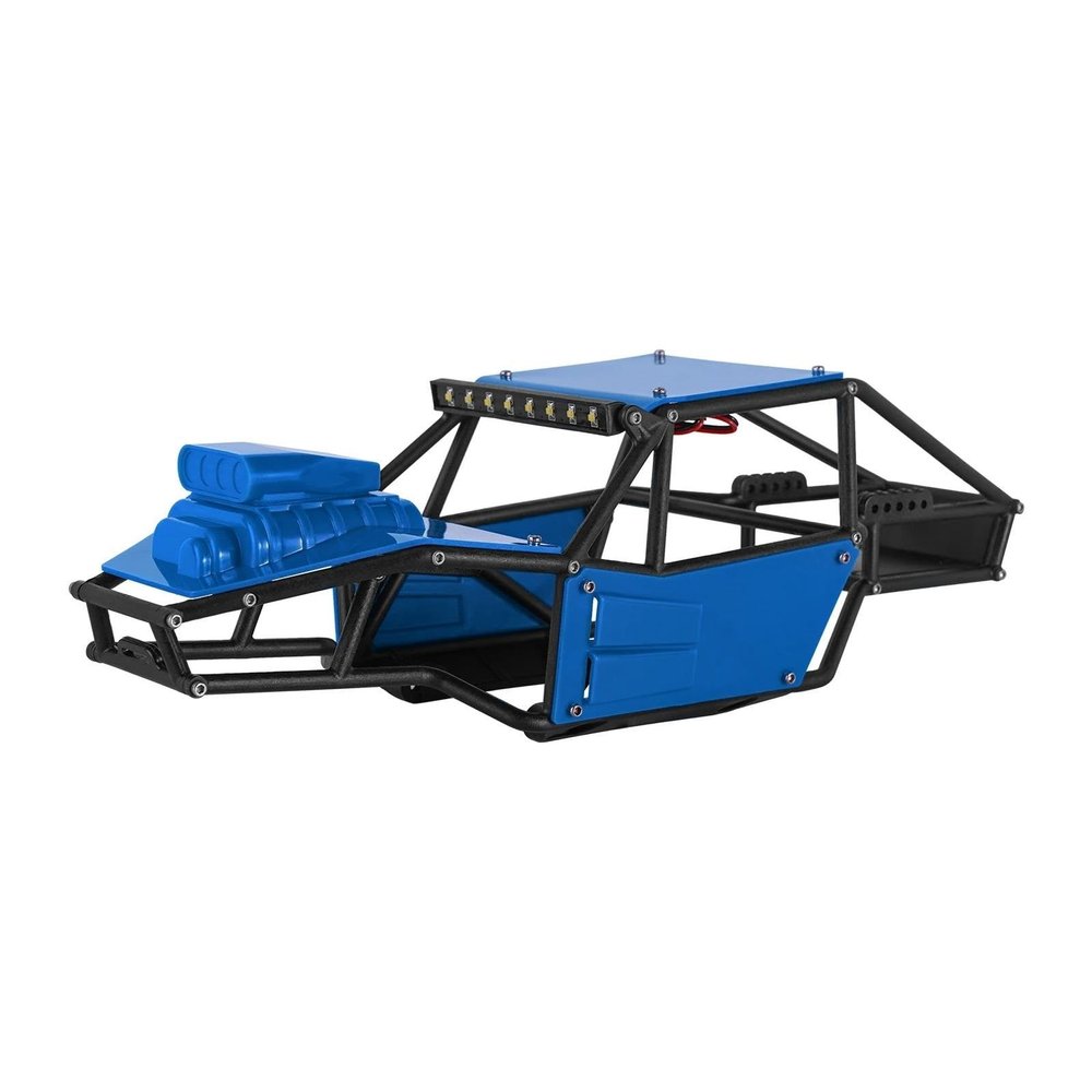 CCKALM Upgrade Parts Compatible with TRX4M for Rock for Tarantula Nylon Buggy Body Shell Chassis Kit for 1/18 RC Crawler Upgrade(Color:Blue)