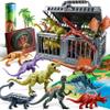 JOYIN Dinosaur Toys with Activity Play Mat & Storage Cage, 19 PCS Realistic Dinosaur Figures & Trees for Toddlers Kids Ages 3-5, Ideal for Boys and Girls Gift view 1