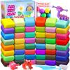 Air Dry Clay 48 Colors, Modeling Clay for Kids, DIY Molding Magic Clay, Gift for Kids Boys Girls view 1
