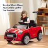 Voupou Kids Push Car, Ride On Car, Licensed MINI Cooper Toddler Push Car Toy with Adjustable Push Rod, Horn Music, Seat Belt,Silent Wheels - Ideal Stroller Substitute for Kids 1-3Years Old view 2
