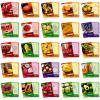 45Pcs Fruits and Vegetables Cognitive Cards,Realistic Fruit and Vegetable Cognitive Pictures Flash Cards, Portable Waterproof Flashcards view 2