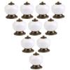 10 Pcs Kitchen Pull Handle Drawer Knobs Ceramic Door Cabinets Cupboard Hardware Baby Kid's Furniture Lockers Handles Decorative(White) view 1