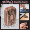 D.G.PLAYER Triple Fidget Slider, Magnetic Metal Fidget Toys Adults Anxiety EDC Cool Gadgets Sensory Toys for Relieve Stress, Tension, Anxiety Valentines Day Gifts for Kids (Rose Gold) view 4