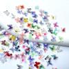 60 Pcs Small Resin Butterflies Mini Butterfly Figures 3D Butterfly Nail Charms Colorful Tiny Butterflies Little Butterfly Figurines Butterfly Nail Art Supplies for Fairy Garden Dollhouse view 3