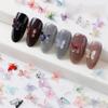 60 Pcs Small Resin Butterflies Mini Butterfly Figures 3D Butterfly Nail Charms Colorful Tiny Butterflies Little Butterfly Figurines Butterfly Nail Art Supplies for Fairy Garden Dollhouse view 4