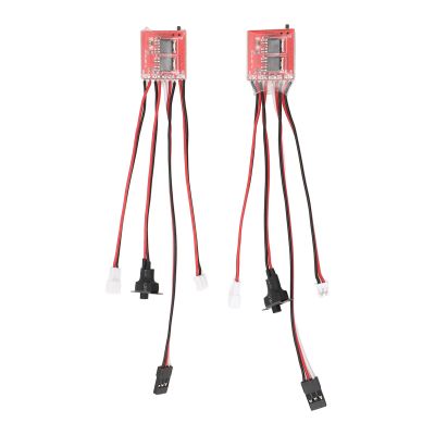 30A Micro Brushed ESC Dual Motor Control RC Speed Controller with Overheat, for Axial SCX24 1/24 K969