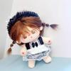 niannyyhouse 10cm~15cm 20cm 40cm Plush Doll Clothes Headdress Dresses Bibs Maid Outfit Doll Dressup (Black 20cm) view 2