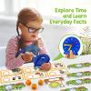 Edulok Toddler Learning Clock, Telling Time Teaching Clock for Kids, Math Manipulatives, Math Puzzle Games, Kindergarten Educational Sensory Toys, Preschool Learning Activities, Homeschool Supplies view 2