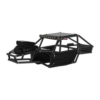 CCKALM Upgrade Parts Compatible with TRX4M for Rock for Tarantula Nylon Buggy Body Shell Chassis Kit for 1/18 RC Crawler Upgrade(Color:Black)