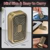 D.G.PLAYER Triple Fidget Slider, Magnetic Metal Fidget Toys Adults Anxiety EDC Cool Gadgets Sensory Toys for Relieve Stress, Tension, Anxiety Valentines Day Gifts for Kids (Gold) view 4