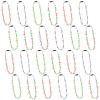 Traplace 24PCS Christmas Party Supplies, Colorful Light Up Christmas Necklace, Christmas Accessories Santa Claus Bulbs, 3 Modes Christmas Necklaces Bulk for Christmas Light Necklaces New Year Eve view 1