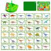 37PCS Dinosaur Cognitive Cards, Cartoon Dinosaurs Flash Cards,Portable Waterproof Jurassic Dinosaur Learning Flashcards view 1