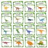 37PCS Dinosaur Cognitive Cards, Cartoon Dinosaurs Flash Cards,Portable Waterproof Jurassic Dinosaur Learning Flashcards view 3