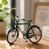 JIALINXIA 7.1 Inch Long Miniature Alloy Bicycle Model, Metal Bike Decor for Bookshelf, Desk, Home Office, Coffee Bar and Collectors Green view 4