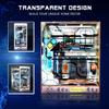 Book Nook Kit DIY Decorative Bookend Stand 3D Wooden Puzzle for Adults Gift Creativity Kit with LED Light Miniature Dollhouse Booknook (Alien Hub) view 2