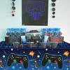 4 Pack Video Game Tablecloth Video Game Birthday Decoration Gaming Birthday Party Supplies 86 x 51 Rectangle Plastic Game party Table Cover for Kids Boys Girls Video Game Party Decorations Favors view 4