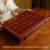 STEPMN Chinese Chess Game Set Beechwood Portable Xiangqi with Wooden Foldable Board Tabletop Strategy Game for 2 Players for Teens Adults Family(Size:4.8cm/1.9in) view 3