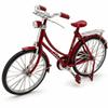 JIALINXIA 7.1 Inch Long Miniature Alloy Bicycle Model, Metal Bike Decor for Bookshelf, Desk, Home Office, Coffee Bar and Collectors Red view 1