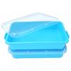 AtMini Sensory Bin Sand Tray with Lid for Toddlers 2 Pcs 15in Portable Sandbox Toy Large Plastic Tray for Kids 3 4 5 6 Fill with Sand, Water, Beads, and More (2 Blue) view 1