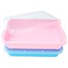 Sensory Bin Sand Tray with Lid for Toddlers 2 Pcs 15in Portable Sandbox Toy Large Plastic Tray for Kids 3 4 5 6 Fill with Sand, Water, Beads, and More (Pink + Blue) view 1