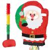 WERNNSAI Christmas Santa Pinata - Christmas Decorations Red Santa Claus Party Games for Kids Xmas Festival Supply Father Xmas GIft Delivery Xmas Large Pinata Pull String with Blindfold Bat view 1