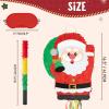 WERNNSAI Christmas Santa Pinata - Christmas Decorations Red Santa Claus Party Games for Kids Xmas Festival Supply Father Xmas GIft Delivery Xmas Large Pinata Pull String with Blindfold Bat view 3