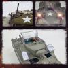 Ssccgym Remote Control Light Tank US M5A1 Stuart Tank 1/16 War RC Military Vehicle Simulation Smoke Barrel Lifting/Turret Rotation 360 Degrees/NO-Shooting/Collection Model view 3
