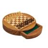 FGDIUCVN Wooden Magnetic Chess Travel Portable Chess Set Drawer Type with Storage Space Chess Board Luxury Educational Toy Gift Chess Sets view 1