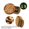 FGDIUCVN Wooden Magnetic Chess Travel Portable Chess Set Drawer Type with Storage Space Chess Board Luxury Educational Toy Gift Chess Sets view 3