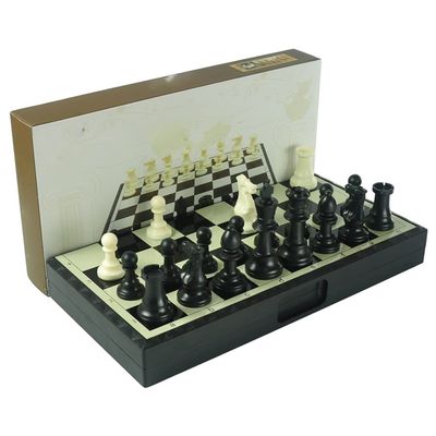 FGDIUCVN Chess Set International Plastic Chess Set with Folding Chess Board, Chess & Storage Box,Chess Set Board Game Chess Set Full Size