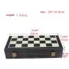 FGDIUCVN Traditional Games Chess Portable Leather Cover Chess Set Travel Chess Set Kids and Adults Folding Chess Board for Gift view 3