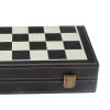 FGDIUCVN Traditional Games Chess Portable Leather Cover Chess Set Travel Chess Set Kids and Adults Folding Chess Board for Gift view 4